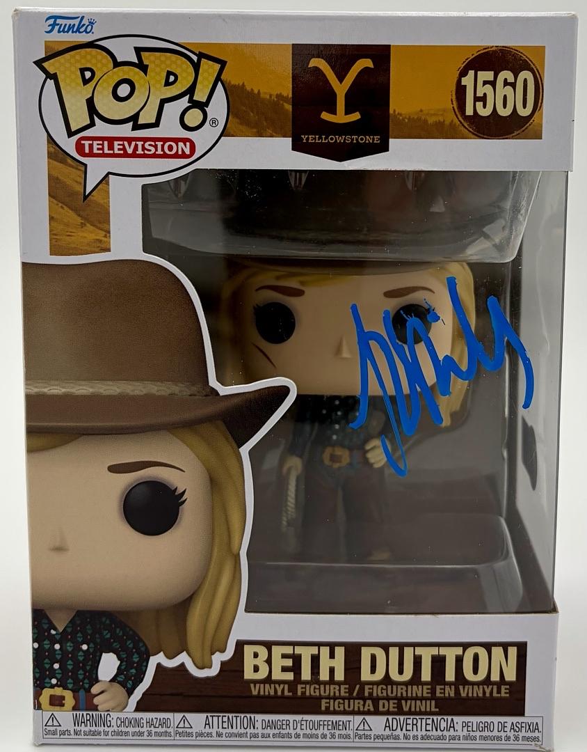 Kelly Reilly Signed Funko Pop #1560 Beth Dutton (Yellowstone) - Beckett COA